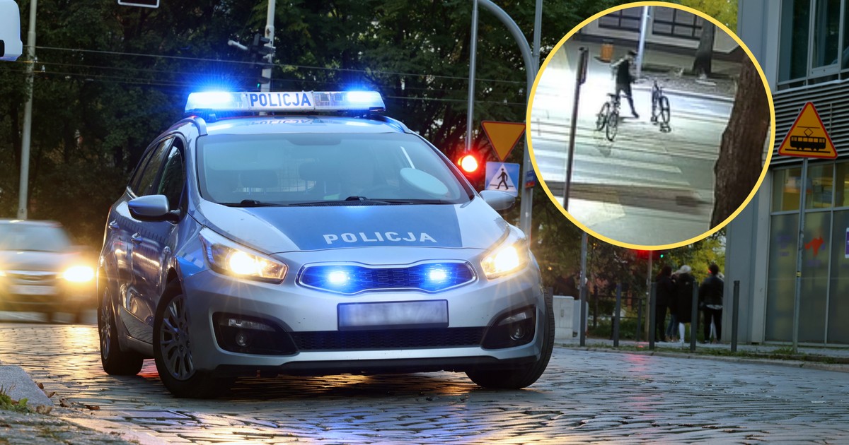 Zbudowali "rowerową blokadę" na torowisku. Straż pokazała nagranie (Fot. Straż Miejska w Pabianicach)