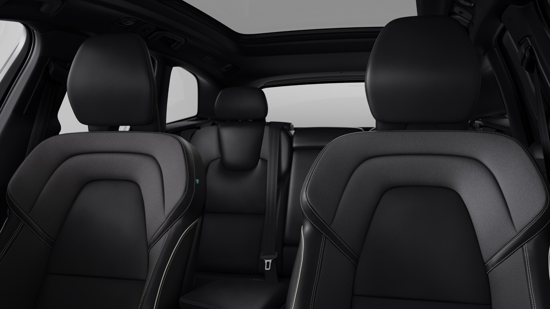 Volvo XC60 – tapicerka ze skóry nappa/skóry ekologicznej/tekstylna w tonacji czerni Charcoal
