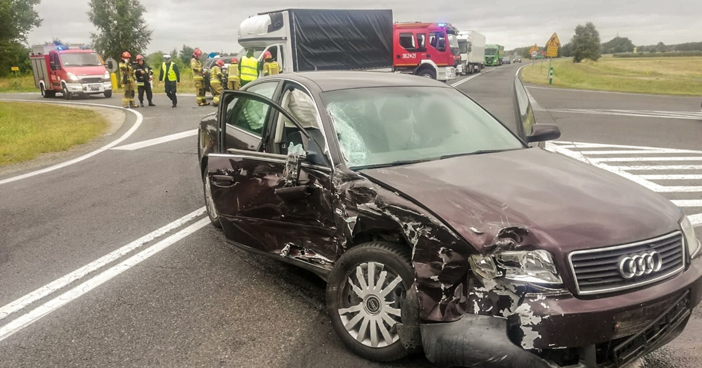 Wypadek spowodowała kierująca audi