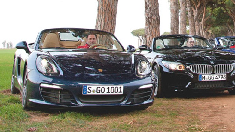 Boxster kontra BMW Z4, Audi TT i Mercedes SLK: czy Porsche pokona konkurentów