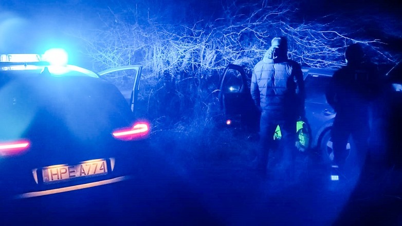 Pijany kierowca zakończył jazdę w krzakach