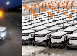 Robot dostarczający przesyłki miał problem na drodze. Nie zgadniesz, co zrobił! [Nagranie]