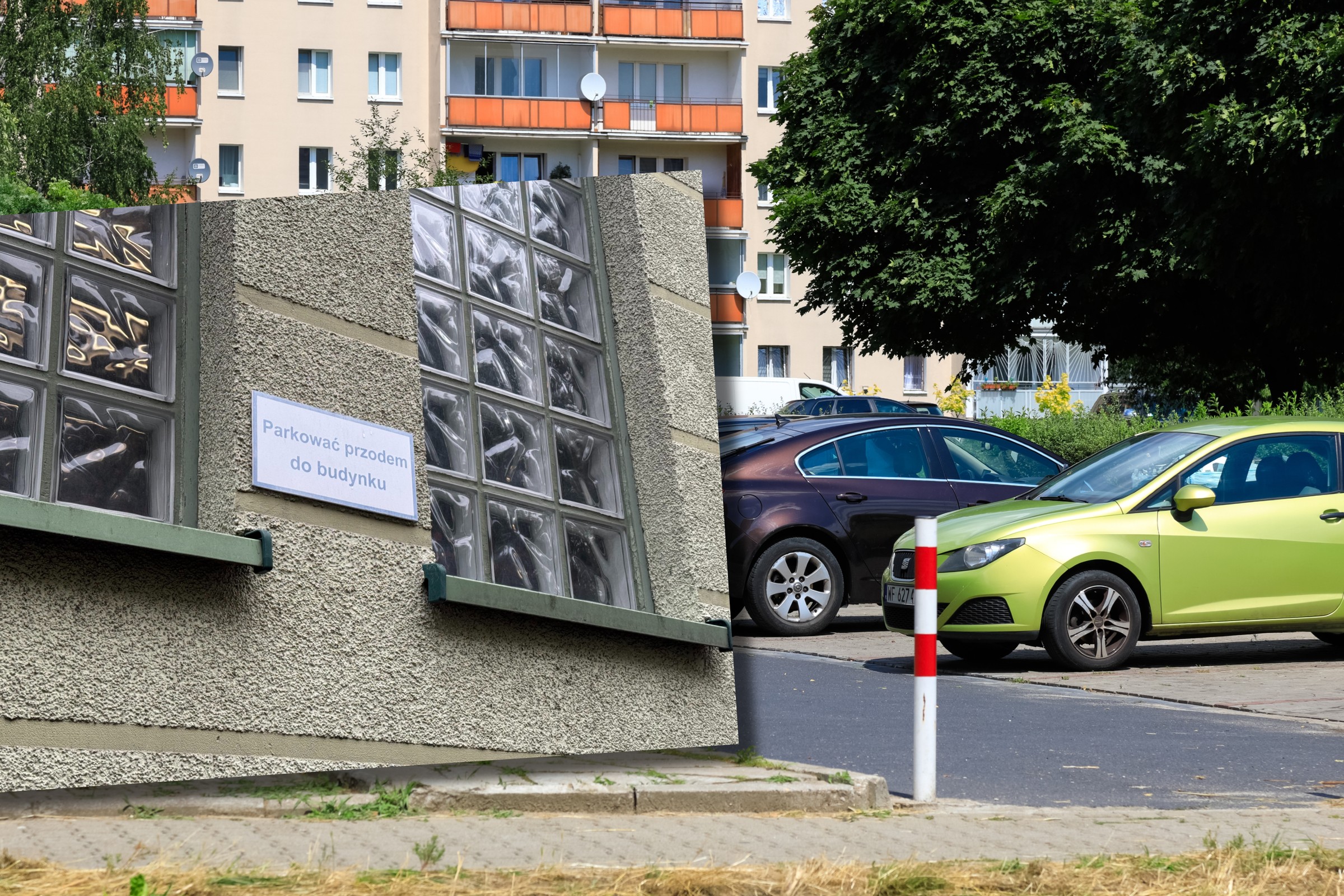 Mandat za parkowanie tyłem do budynku? Tak, to możliwe