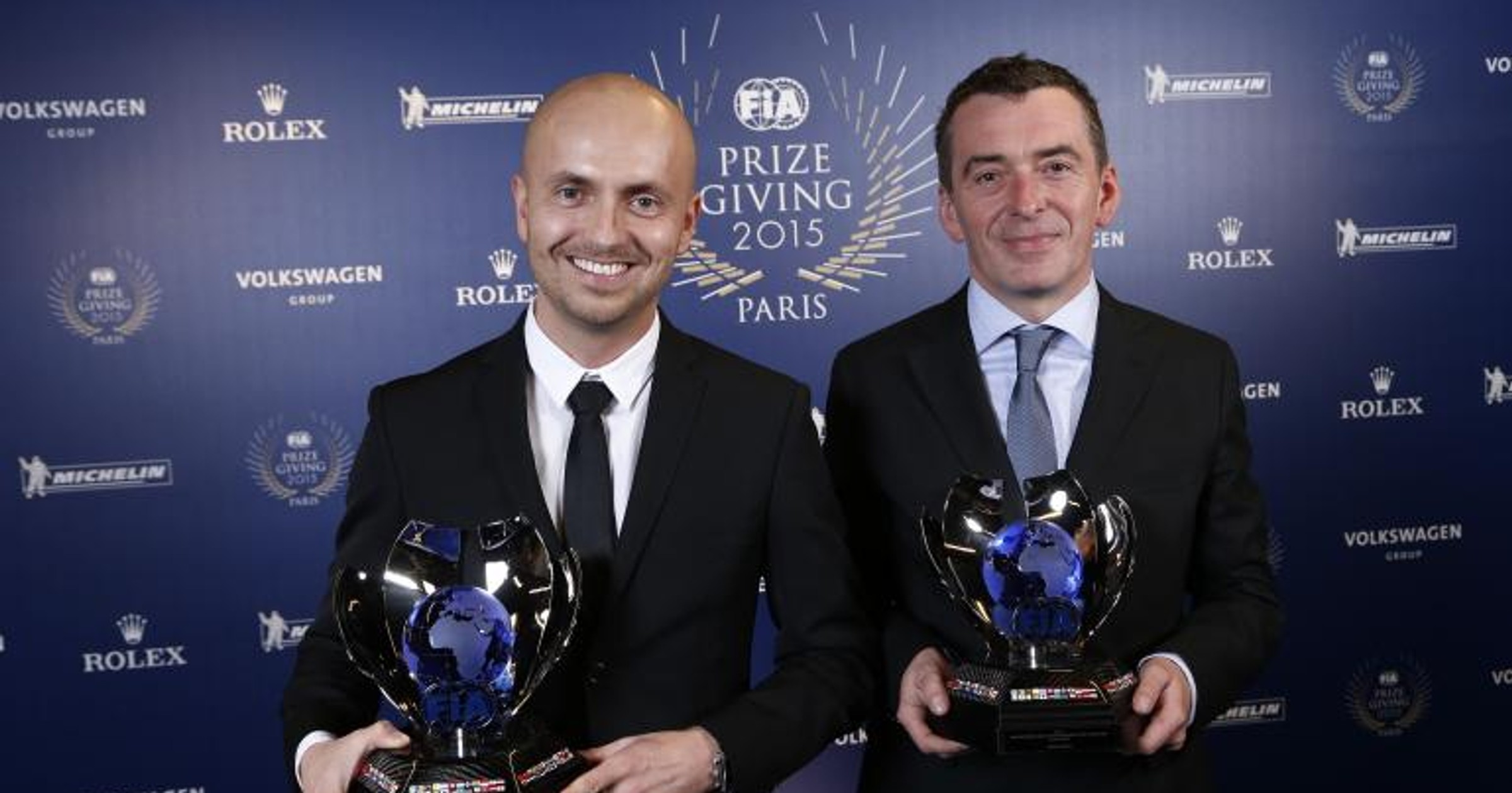 Kajetan Kajetanowicz i Jarosław Baran podczas gali FIA