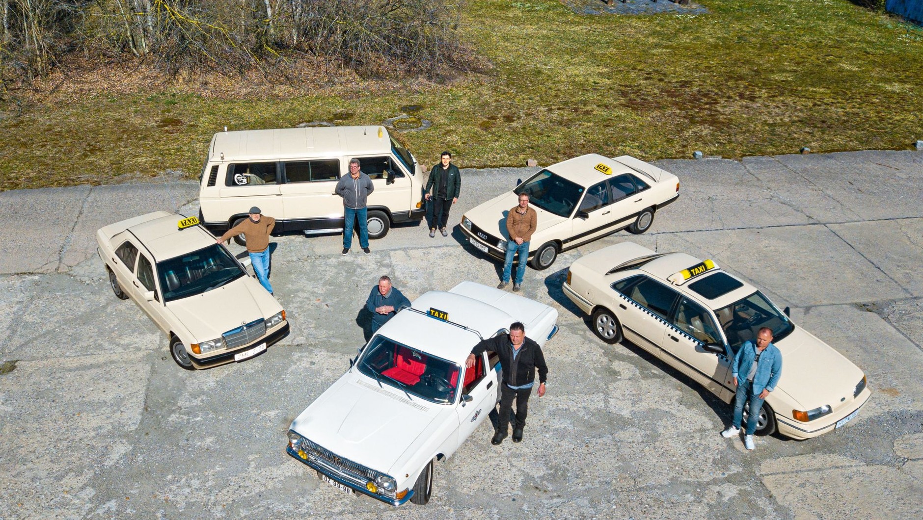 Mercedes 190D kontra Audi 100, VW T#, GAZ- Wołga M 24 i Ford Scorpio. Która klasyczna taksówka jest najlepsza