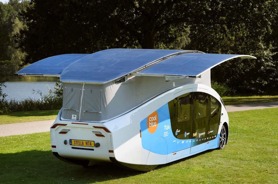 Kamper solarny Stella Vita przygotowany przez studentów z Holandii