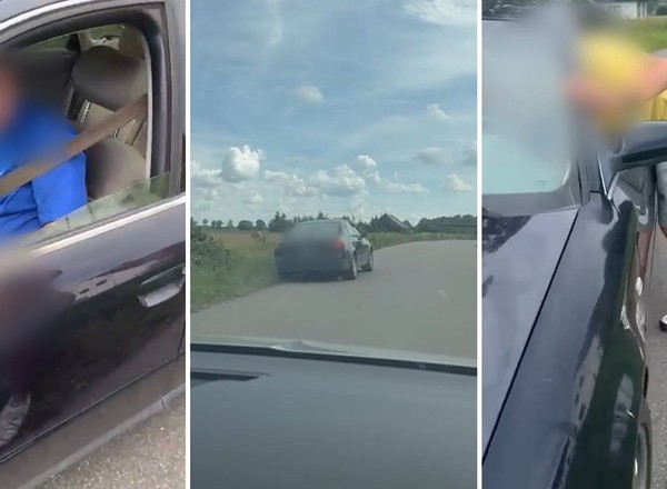 Wysiadł, wpadł do rowu i wydmuchał 4 promile. Znalazł jednak wytłumaczenie [WIDEO]