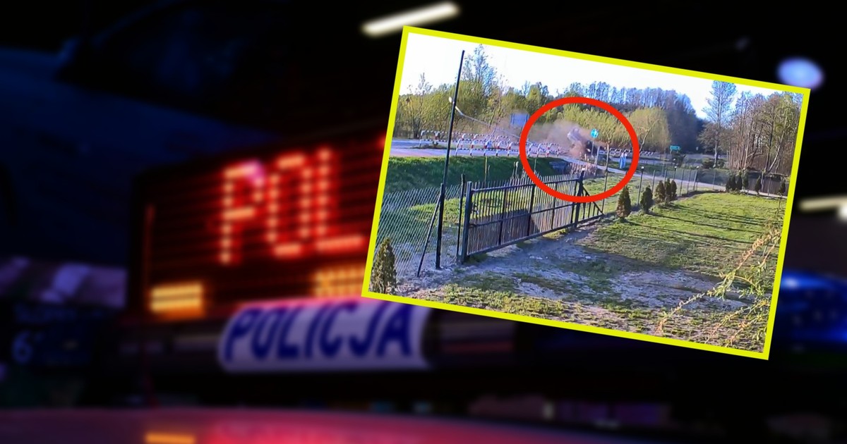 „Przeleciał” przez ścieżkę rowerową i dachował. Finał jazdy 61-latka z 2 promilami