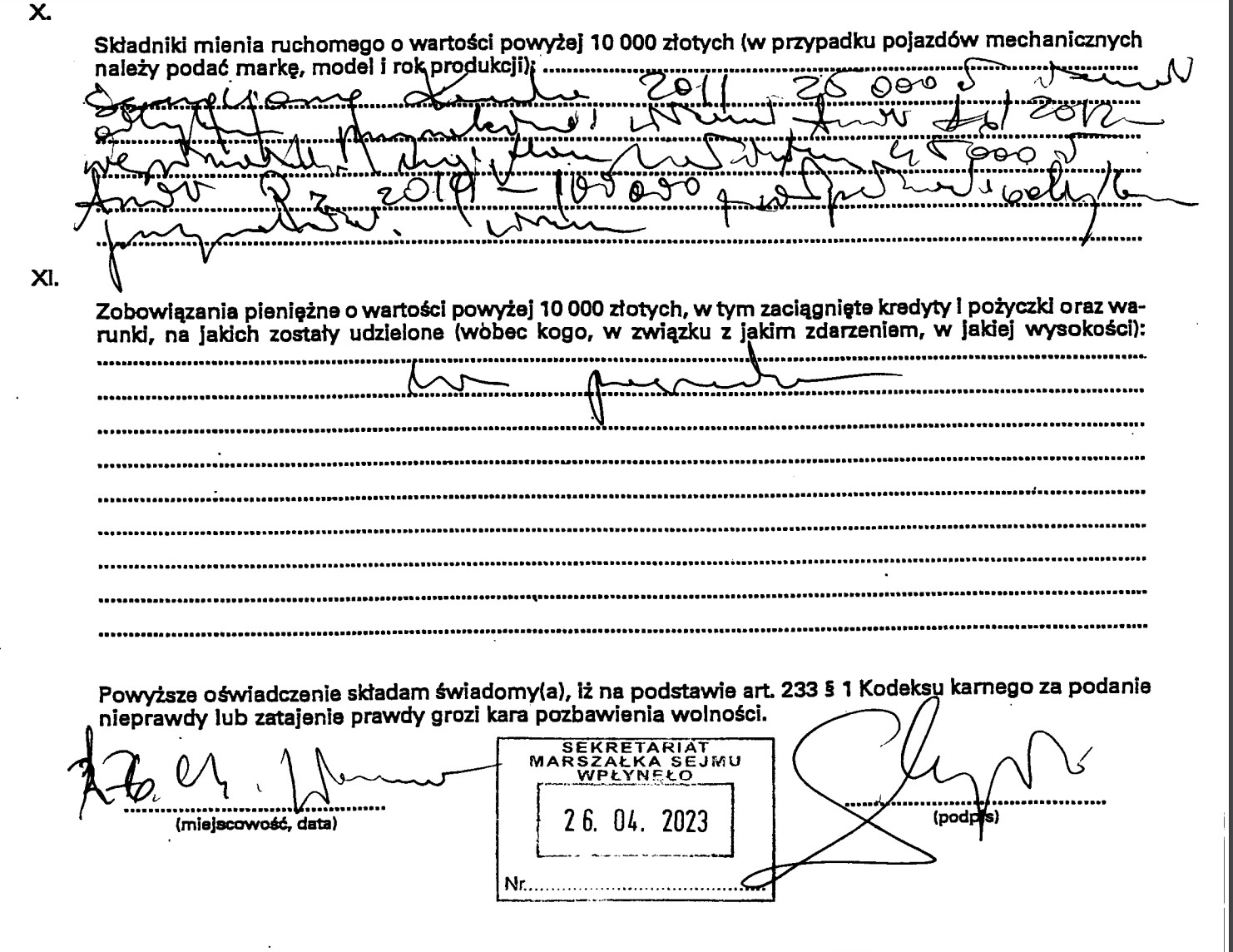 Najtrudniejsze do rozszyfrowania zeznanie majątkowe złożyła była premier Beata Szydło, która głosowała przeciwko zakazowi sprzedaży aut spalinowych. Sprawdziliśmy: o autach elektrycznych nie ma w nim ani słowa.