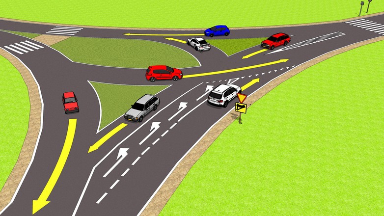 Skrzyżowanie ze znakami