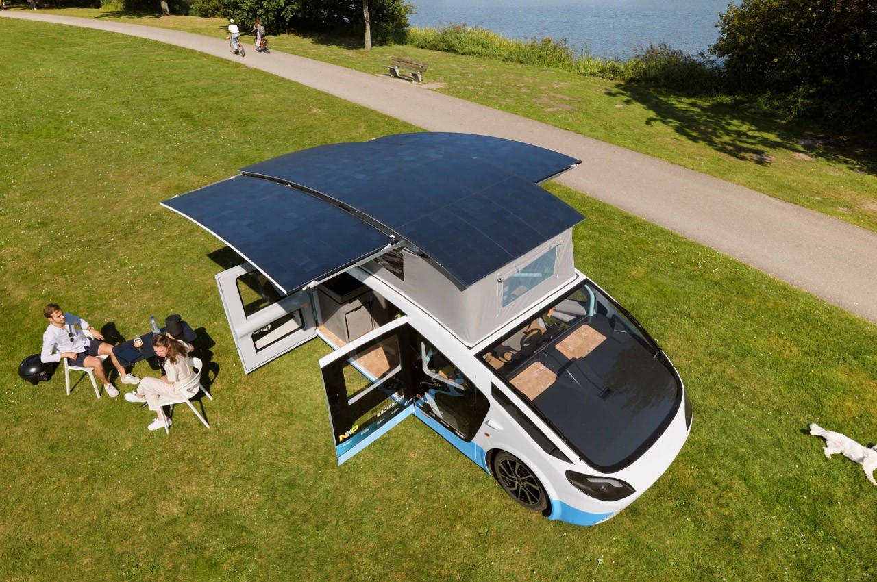 Kamper solarny Stella Vita przygotowany przez studentów z Holandii