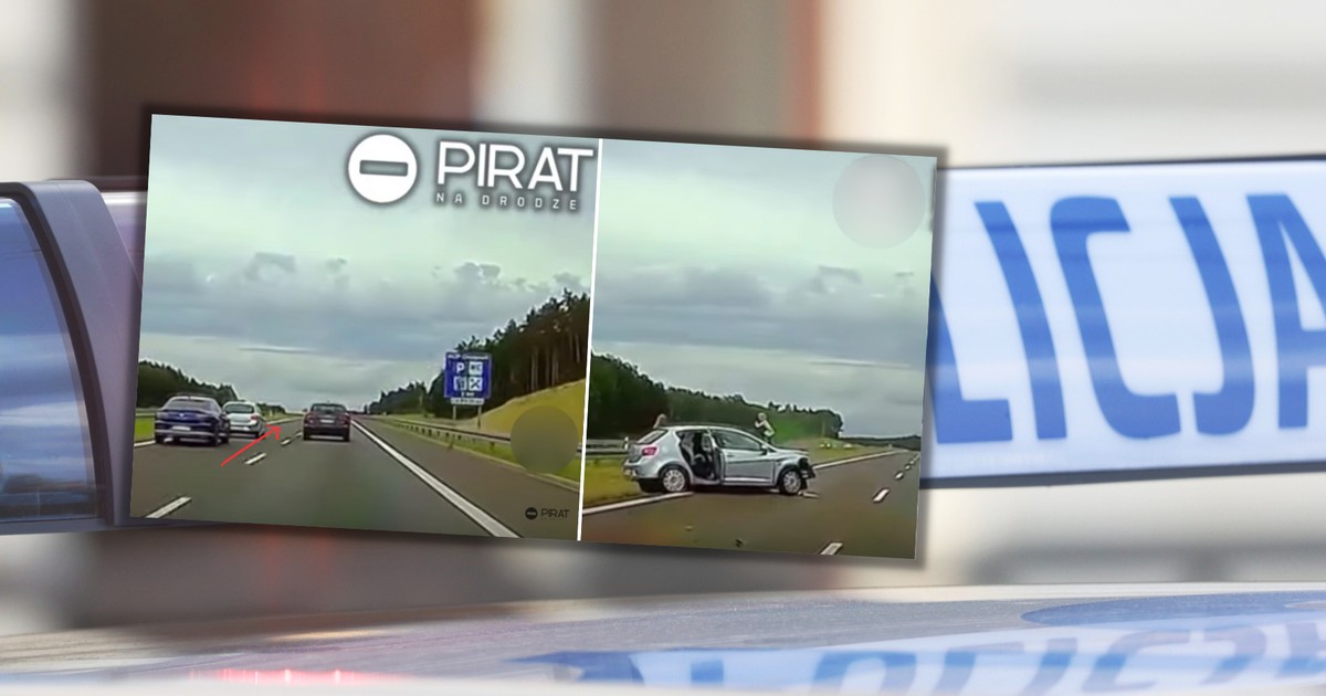 Wypadek na S7 miał dramatyczny przebieg (fot. screen z youtube.com/@stoppiratnadrodze9073)