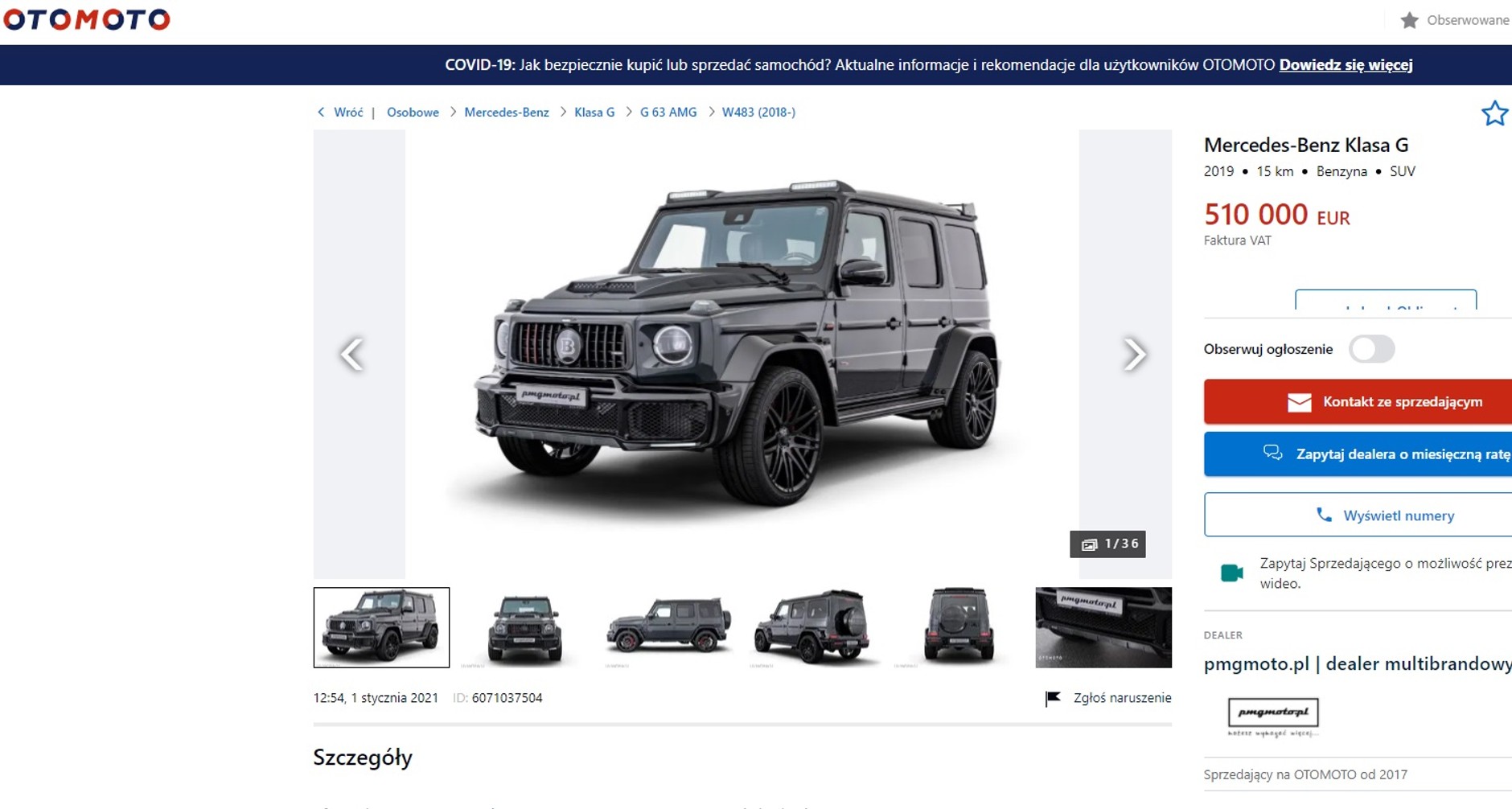 Mercedes Klasy G Brabus