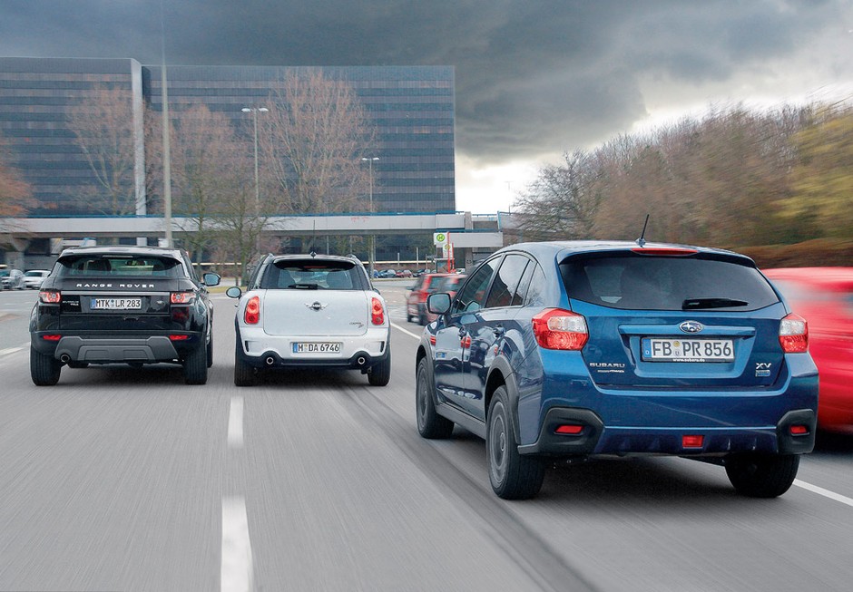 Mini Countryman kontra Range Rover Evoque i Subaru XV: modne miejskie SUV-y