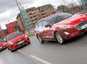 Porównanie kompaktowych kombi -  Ford Focus kontra Kia Ceed i Seat Leon
