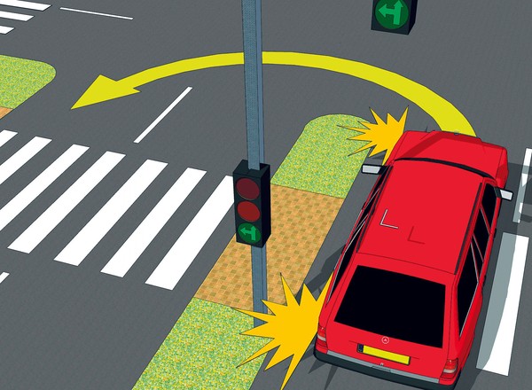 Na co pozwala strzałka w lewo na skrzyżowaniu? Można zawracać? Wyjaśniamy krok po kroku