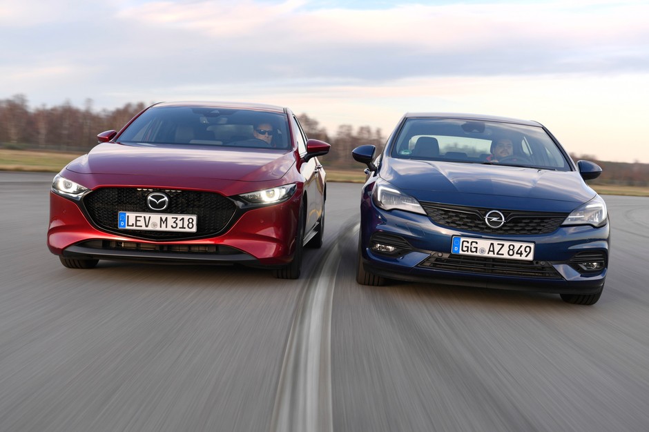 Porównanie: Mazda 3 kontra Opel Astra