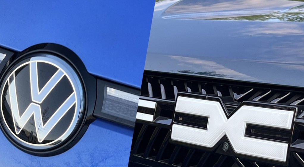 Logotypy VW i Dacii
