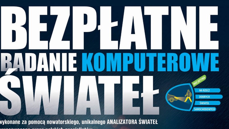 Zbadaj bezpłatnie oświetlenie swojego pojazdu!