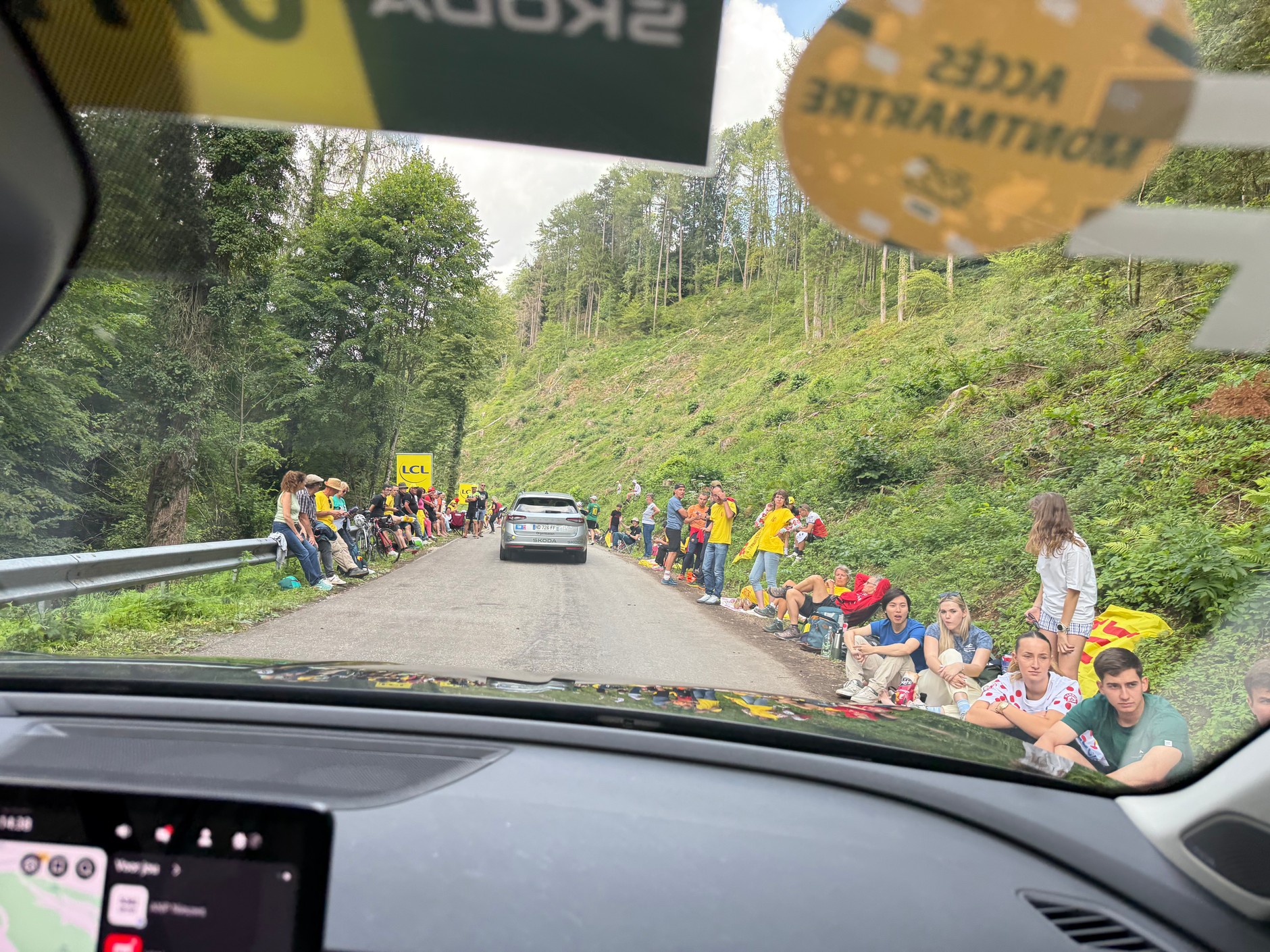 Na trasie odcinka Tour de France