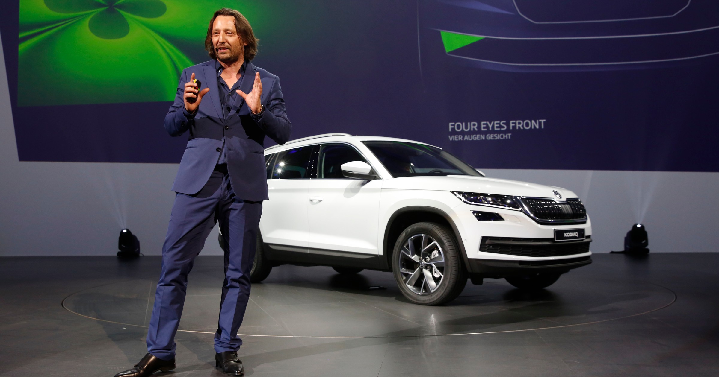 Jozef Kabaň podczas premiery Škody Kodiaq