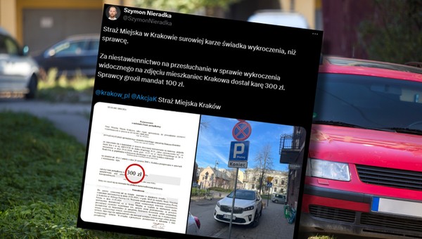 Zgłosił nieprawidłowo zaparkowany samochód. Dostał wyższą karę, niż mógł otrzymać kierowca