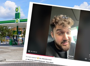 Zatrąbił trzy razy na stacji benzynowej. Jak zareagowała obsługa?