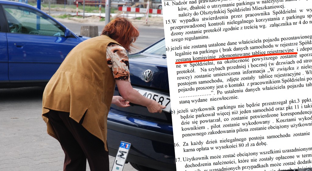 Zdejmowanie tablic rejestracyjnych – zdjęcie ilustracyjne
