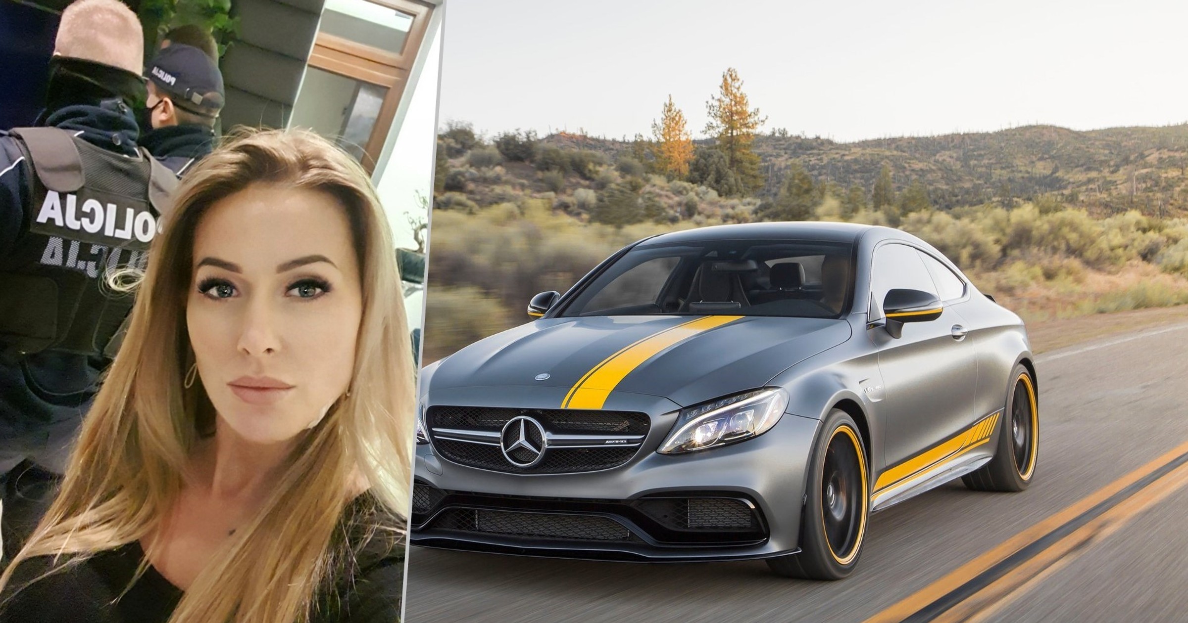 Sylwia Peretti miała ciekawe auta. Przykładem jest Mercedes C 63 S AMG