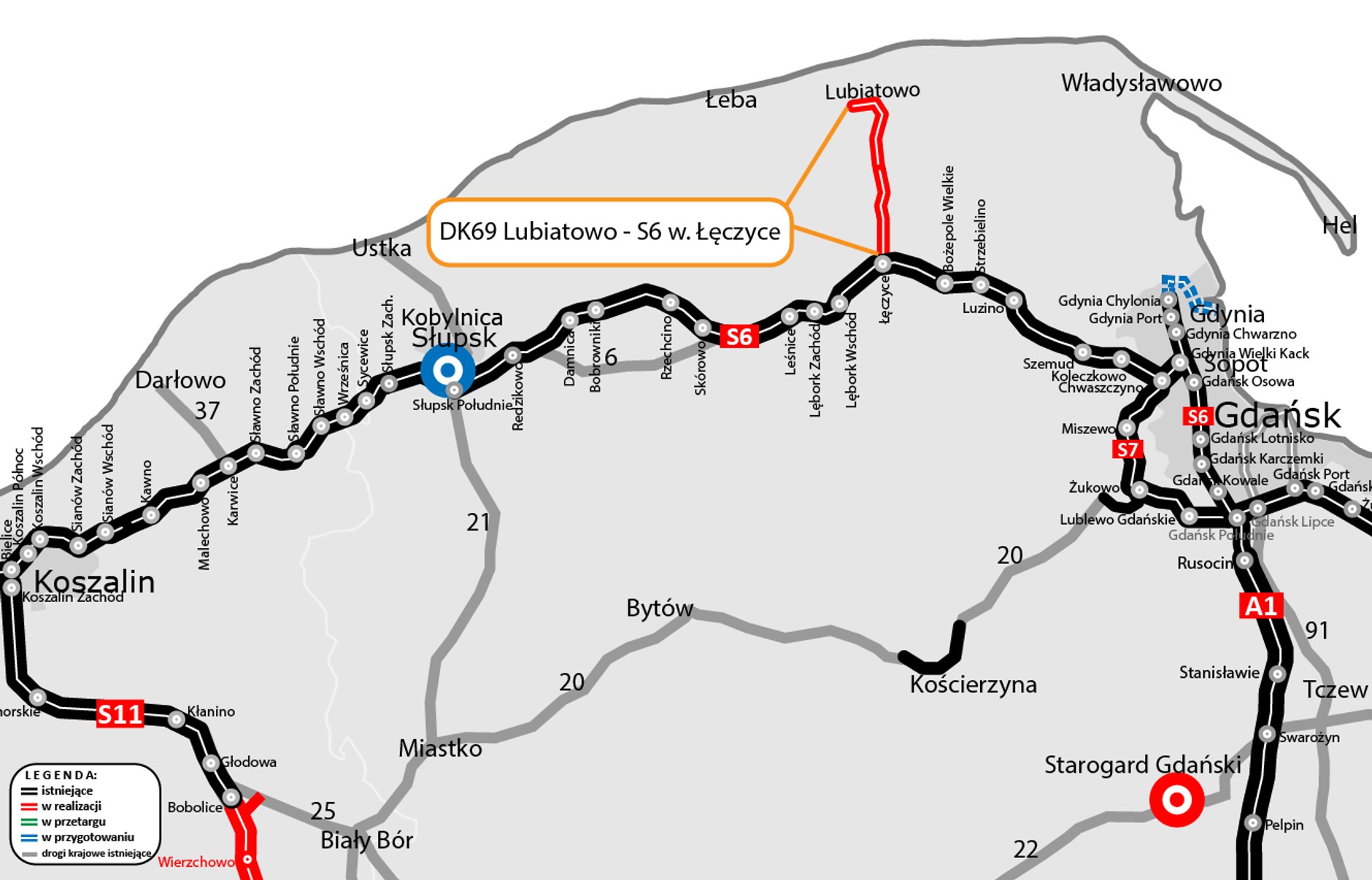DK69 wraca na drogową mapę Polski - połączy S6 z elektrownią