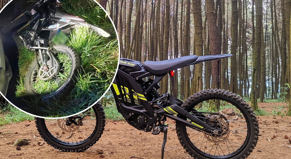 Policjanci zatrzymali u13-latka ciekającego na elektrycznym motocyklu.Miał podrobioną tablicę rejestracyjną 