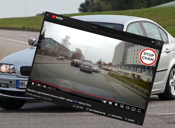 Kierowca BMW przesadził. Tak kończy się wyprzedzanie na siłę