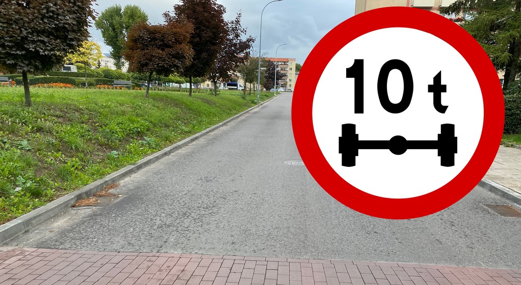 Znak B-19 oznacza zakaz wjazdu pojazdów o nacisku osi większym niż wartość podana na tablicy