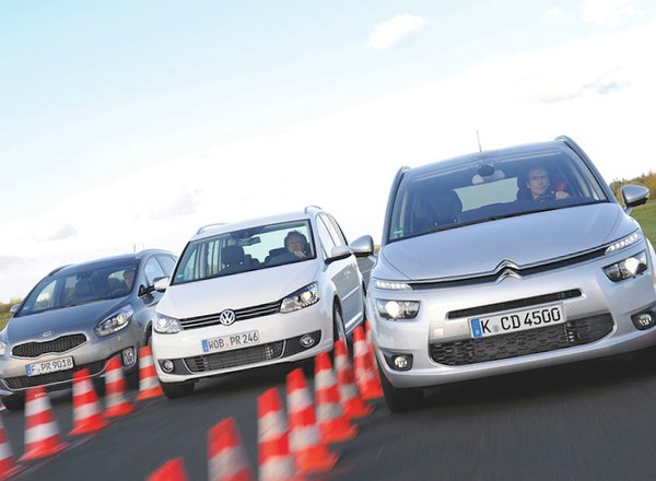 Citroen Grand C4 Picasso kontra Kia Carens i VW Touran