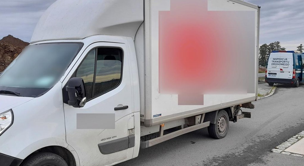 Samochód dostawczy kontrola drogowa ITD