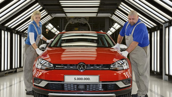 25 lat VW Golfa z Zwickau