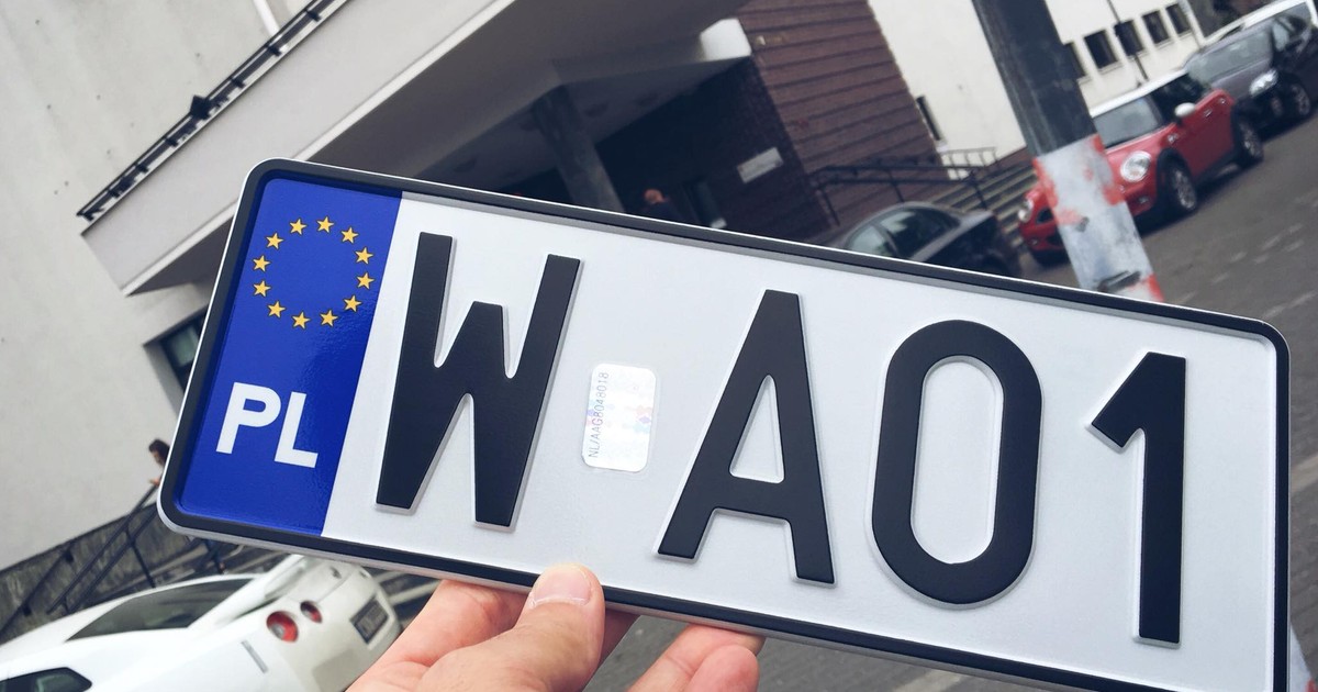 Nowe, mniejsze tablice rejestracyjne