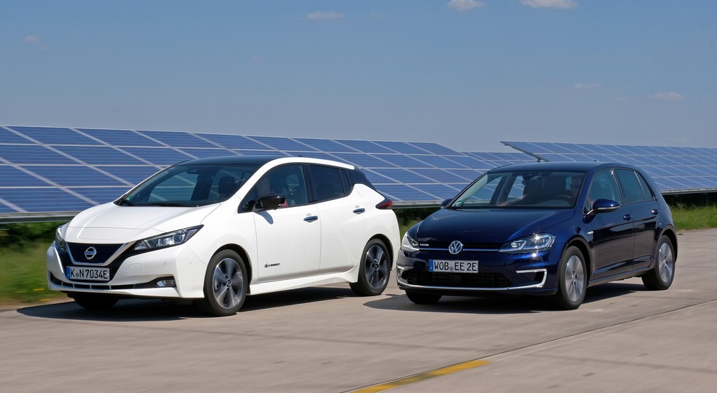 Nissan Leaf i VW e-Golf - porównanie