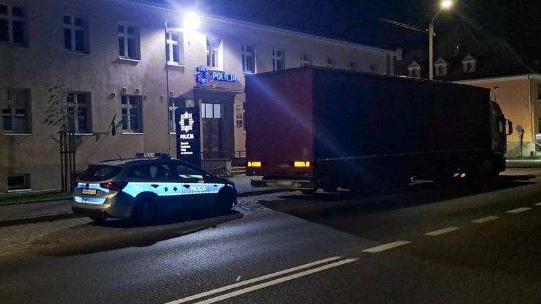 Kierowca "TIR-a" planował trasę do Niemiec, ale policjanci akurat "polowali" na takich kierowców