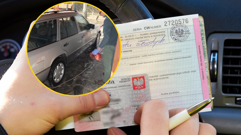 Mandat za mycie auta przed domem — czy to prawda, że można go dostać?