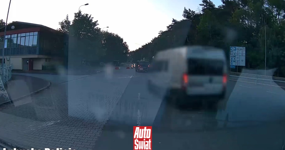 Nagranie z incydentu na granicy w Świecku. Kierowca kampera uciekł z miejsca kontroli