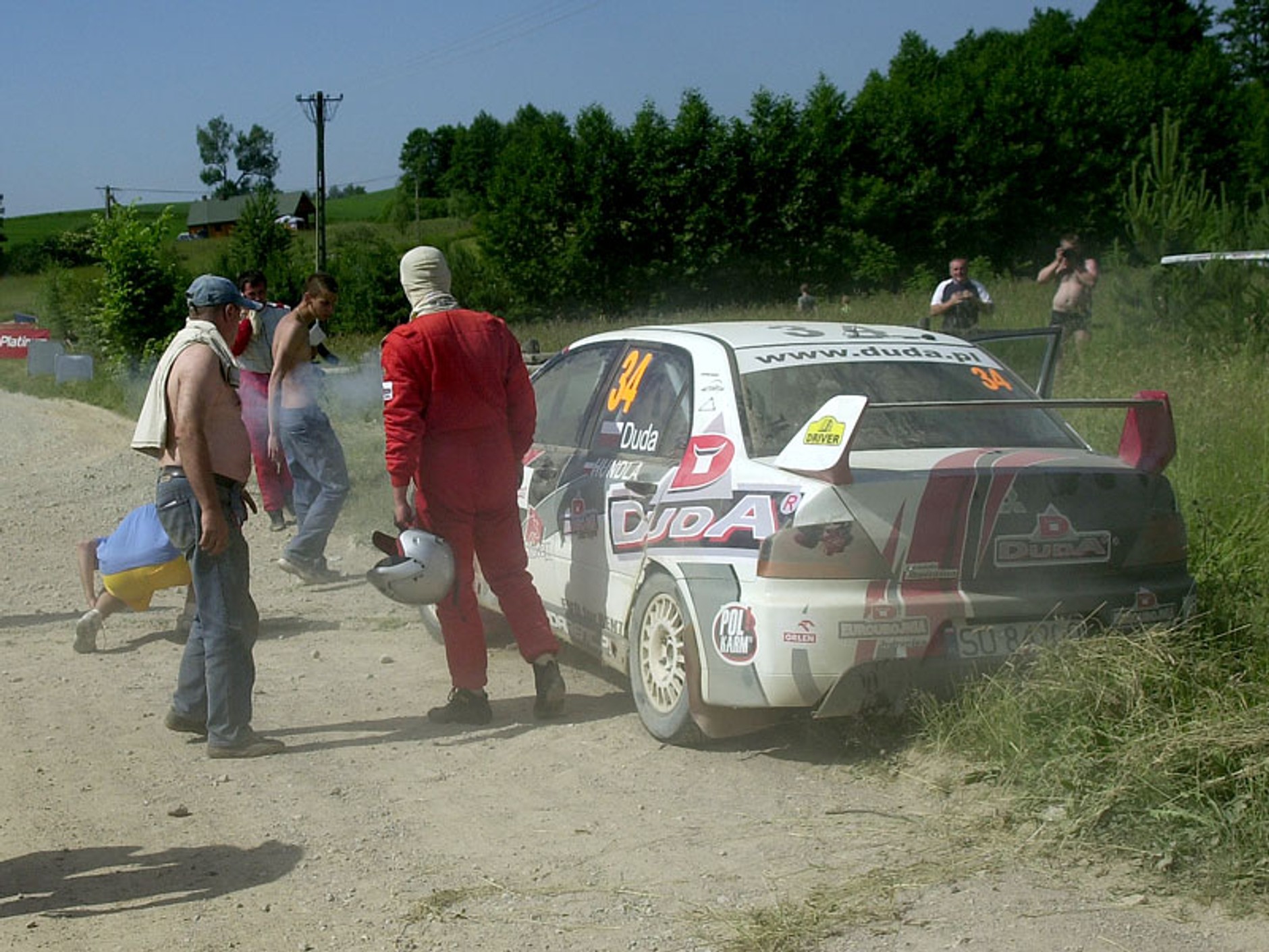 Rajd Polski 2007: wypadek Dudy, kurz i emocje (fotogaleria)