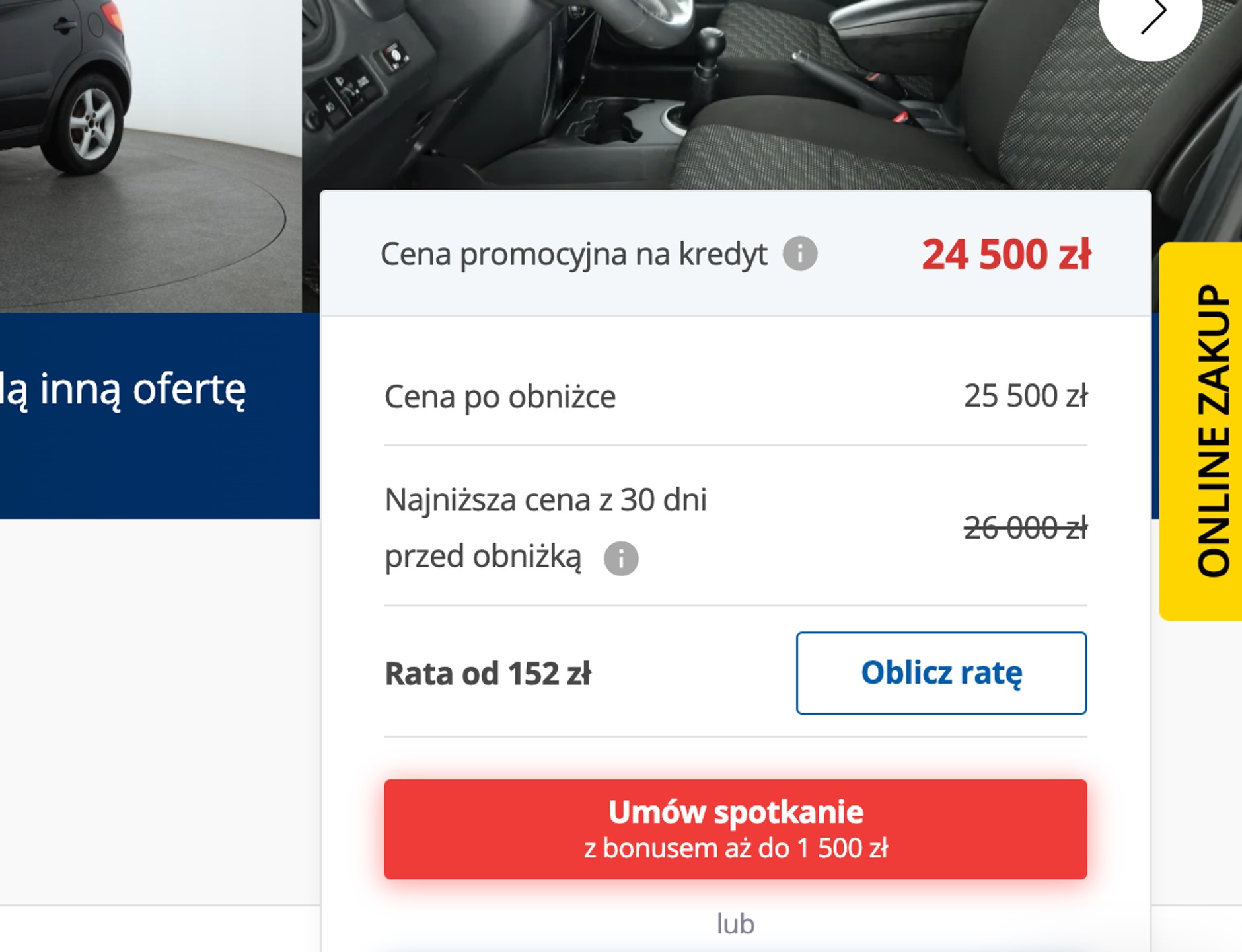 Wydaje się, że najtaniej jest kupić to auto na kredyt. To jednak zdecydowanie najdroższa opcja