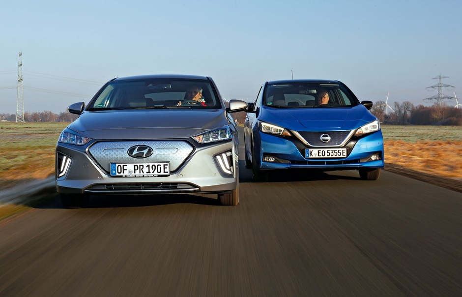 Hyundai Ioniq kontra Nissan Leaf - auta elektryczne dla ludu