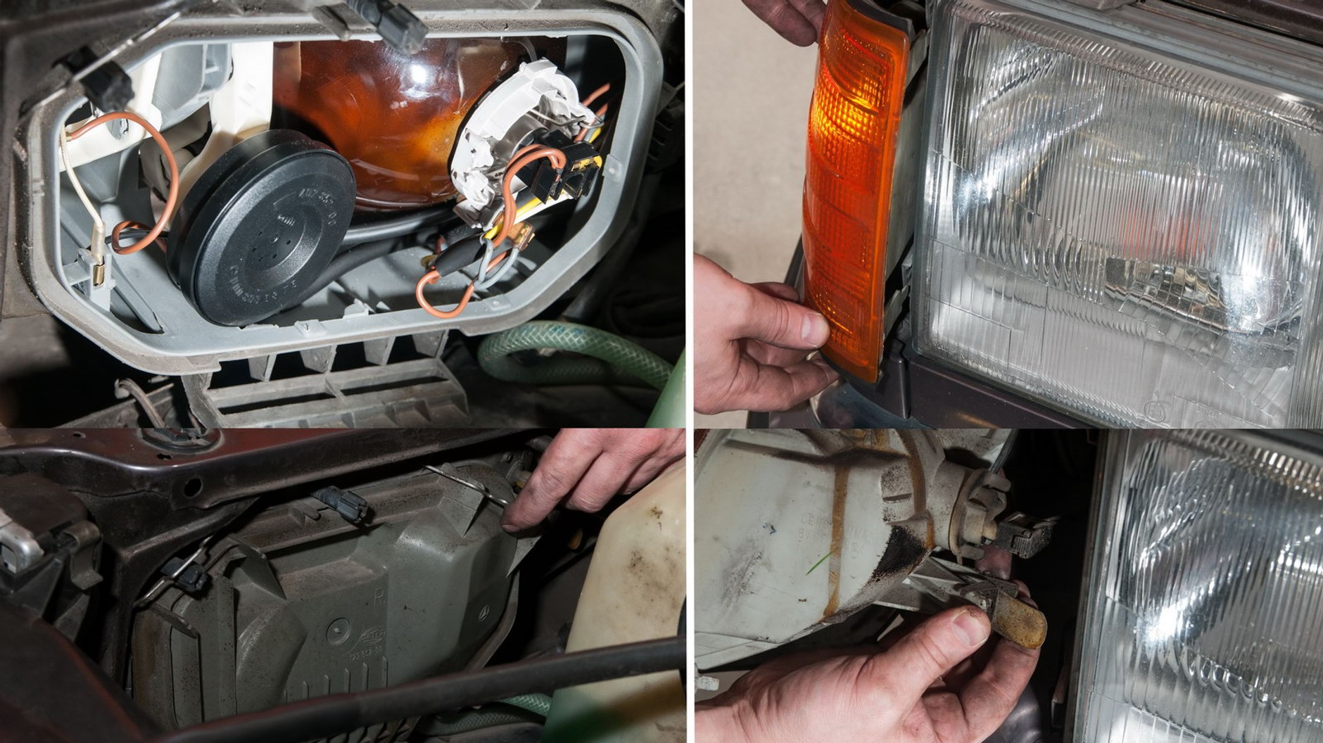 Mercedes W124 200D: żarówki/reflektor