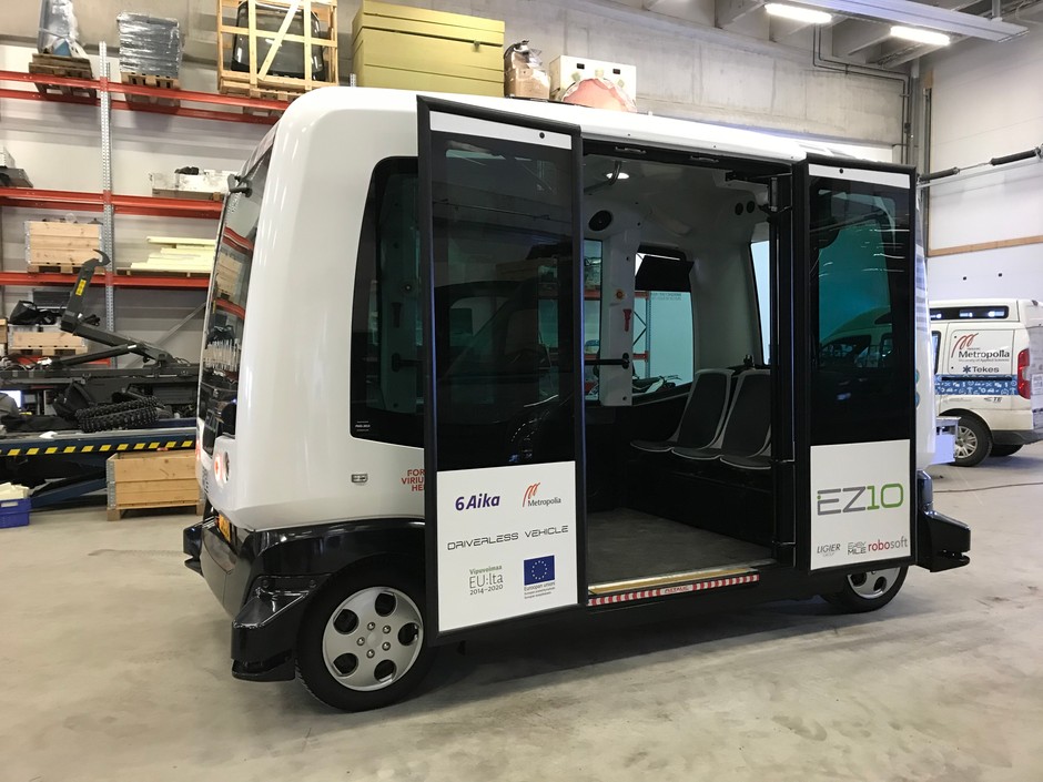 Autonomiczne autobusy projektu Sohjoa w Finlandii