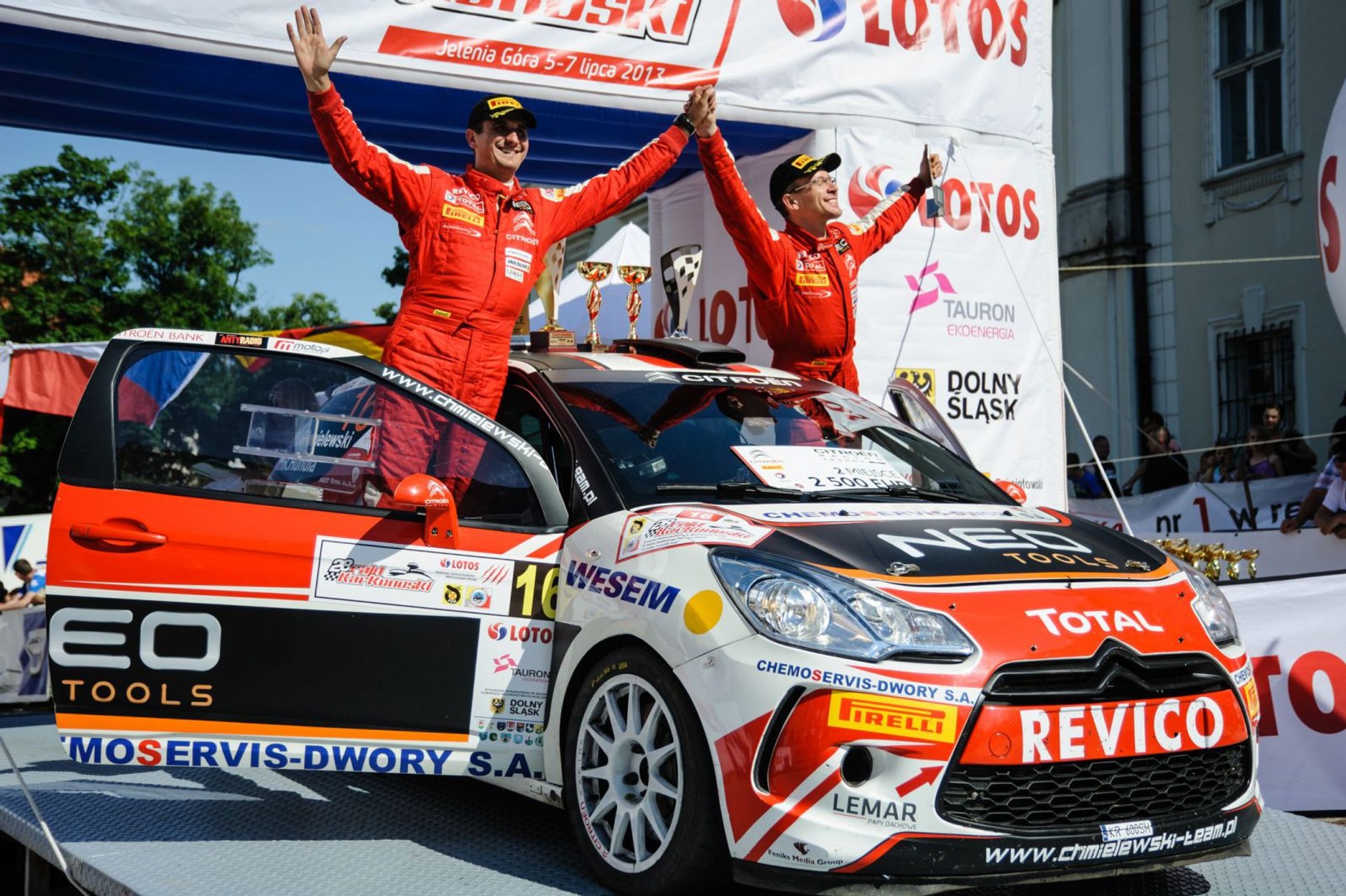 Rajd Karkonoski 2013: najszybszy Citroen Chmielewskiego