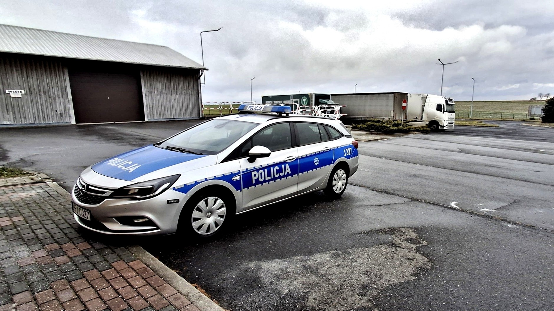 Policja wezwana na punkt kontrolny ITD