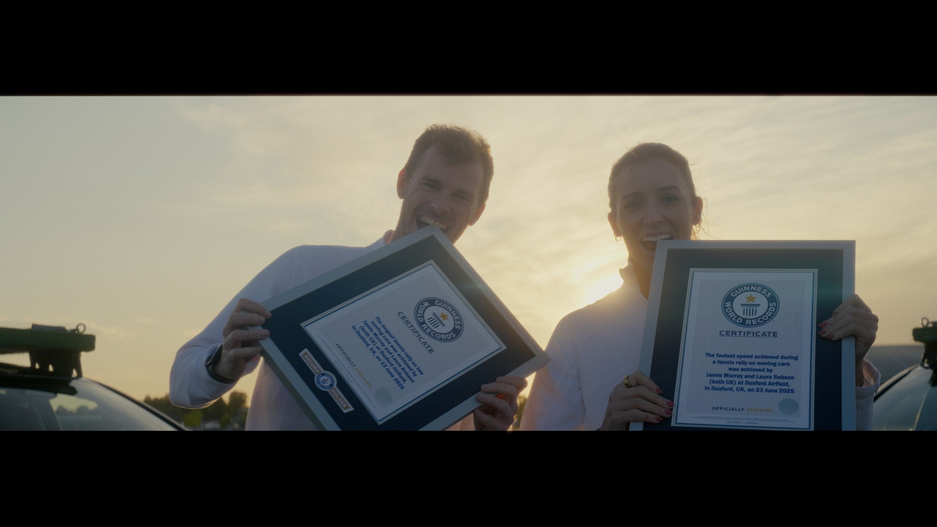 Dwa tenisowe Rekordy Guinnessa ustanowione na dachach Lexusów