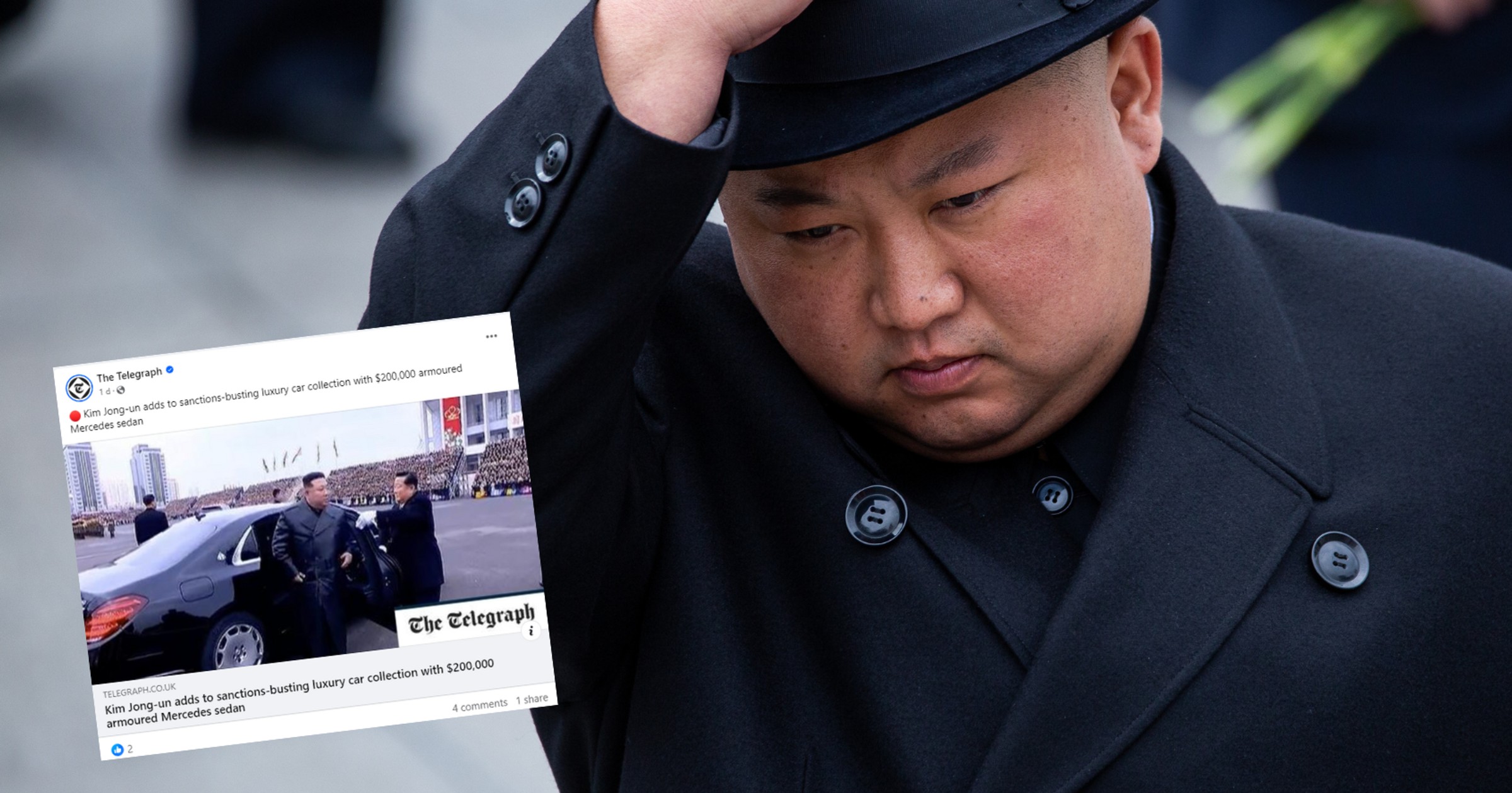 Kim Dzong Un w 2019 r. (facebook.com/TELEGRAPH.CO.UK)